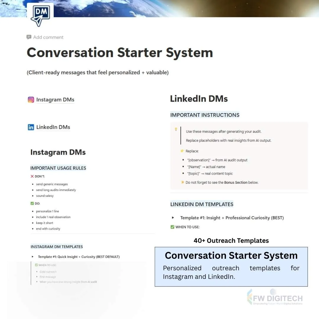 Conversation Starter System