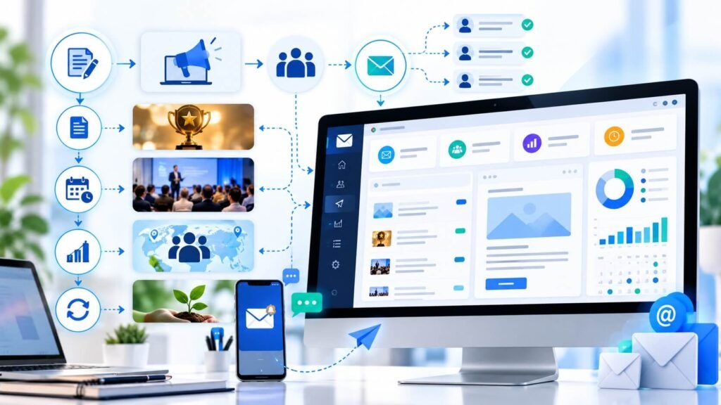 Modern Digital Marketing Workflow Dashboard